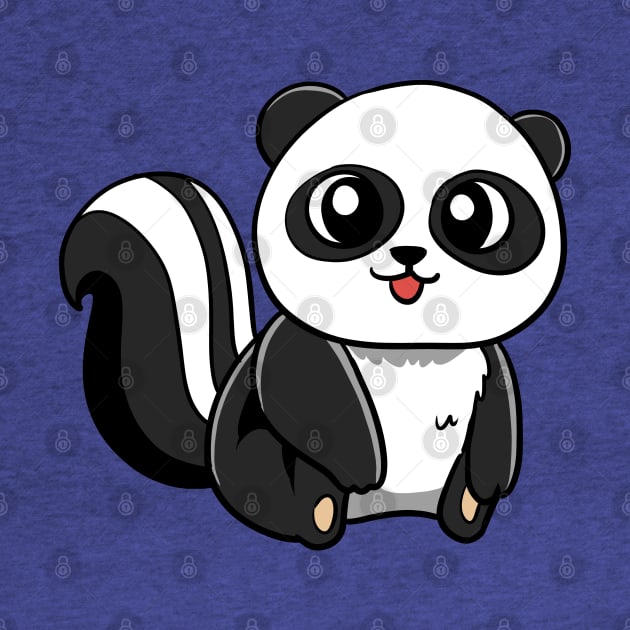 Panda Skunk by WildSloths